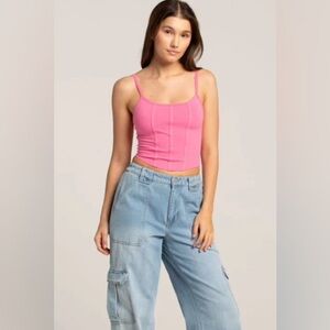 Tillys RSQ corset looking tank top